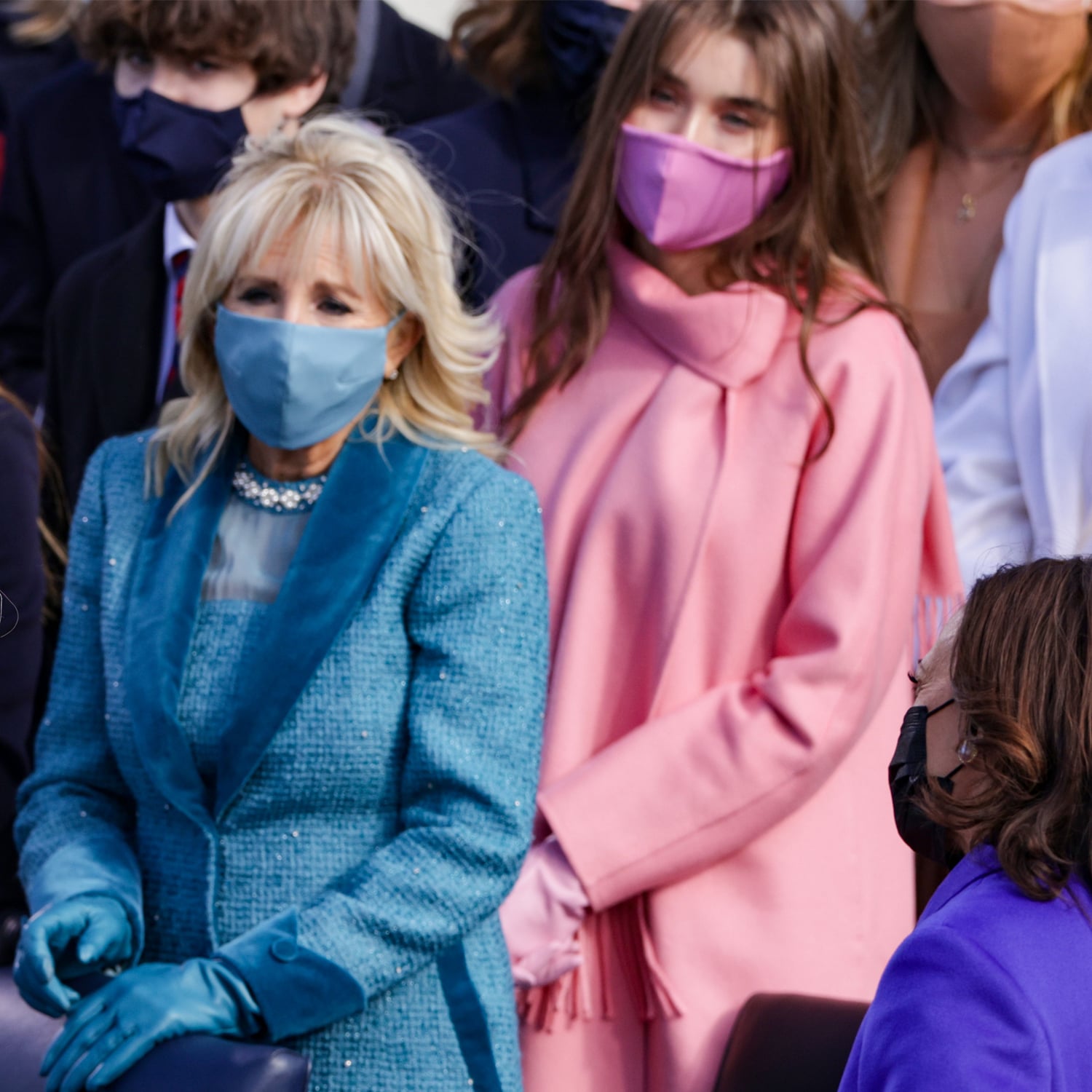pink coat at inauguration