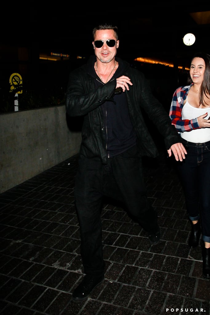 Brad Pitt Arrives at LAX | Pictures