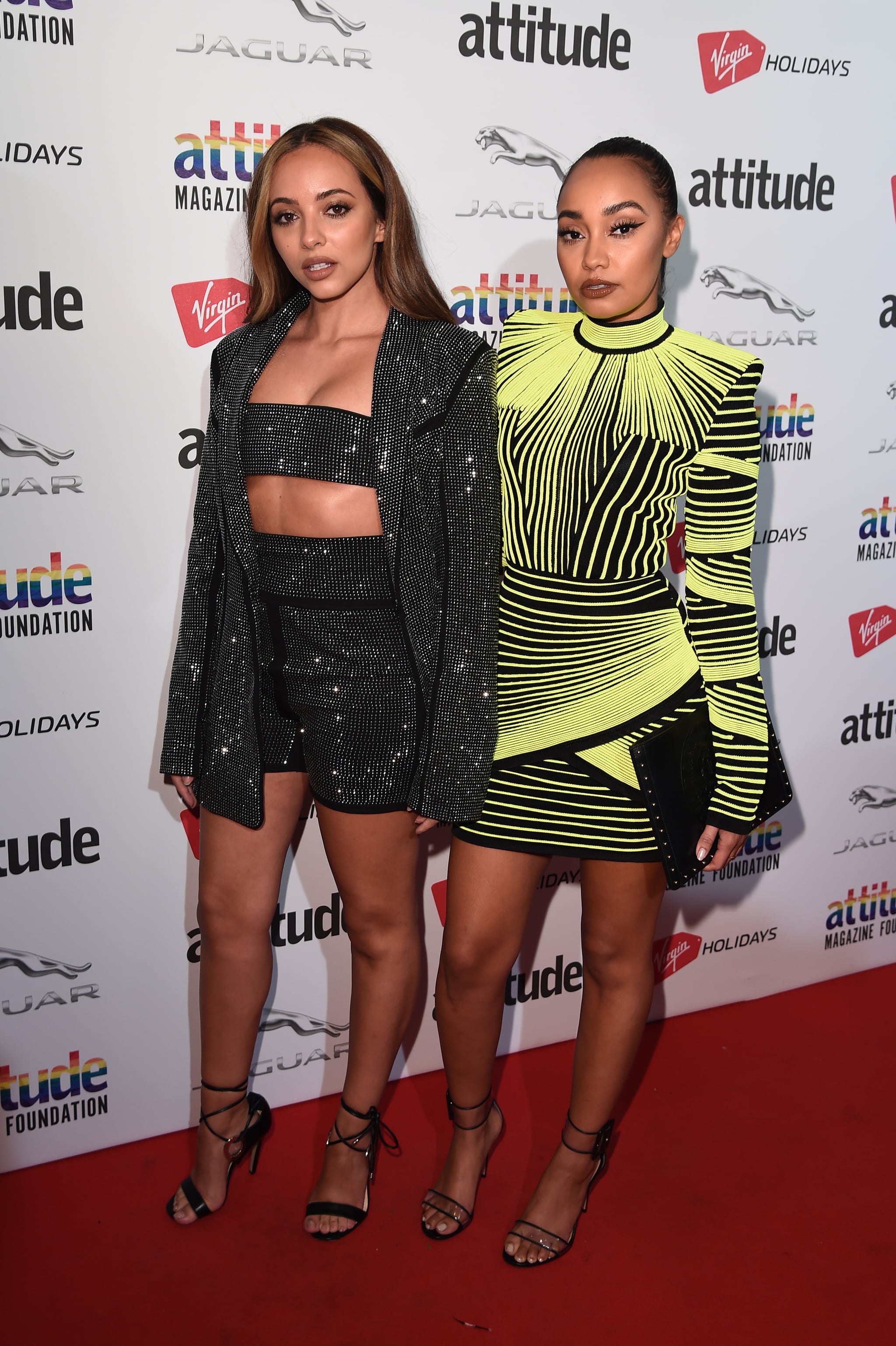 LONDON, ENGLAND - OCTOBER 11:  Jade Thirlwall and Leigh-Anne Pinnock of Little Mix attends The Virgin Holidays Attitude Awards at The Roundhouse on October 11, 2018 in London, England. (Photo by Eamonn M. McCormack/Getty Images)