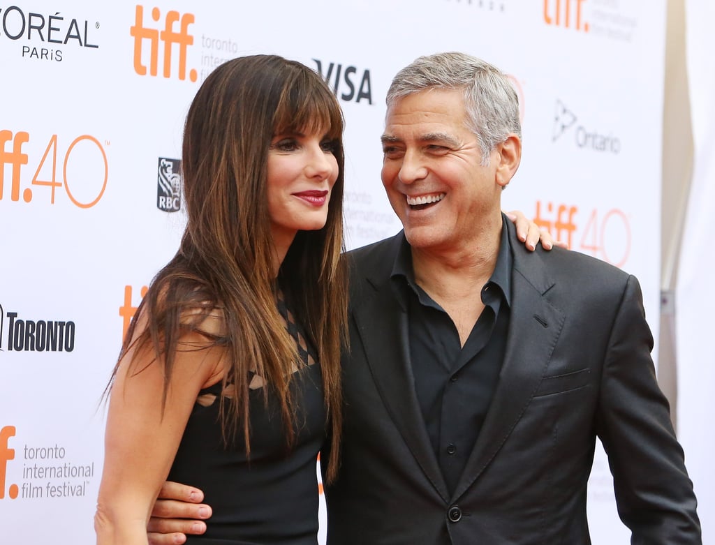 Sandra Bullock and George Clooney at the TIFF 2015