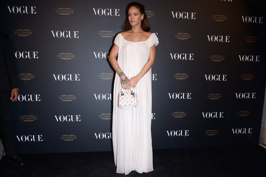 Celebrating Vogue's 95th Anniversary in a Long White Maxi