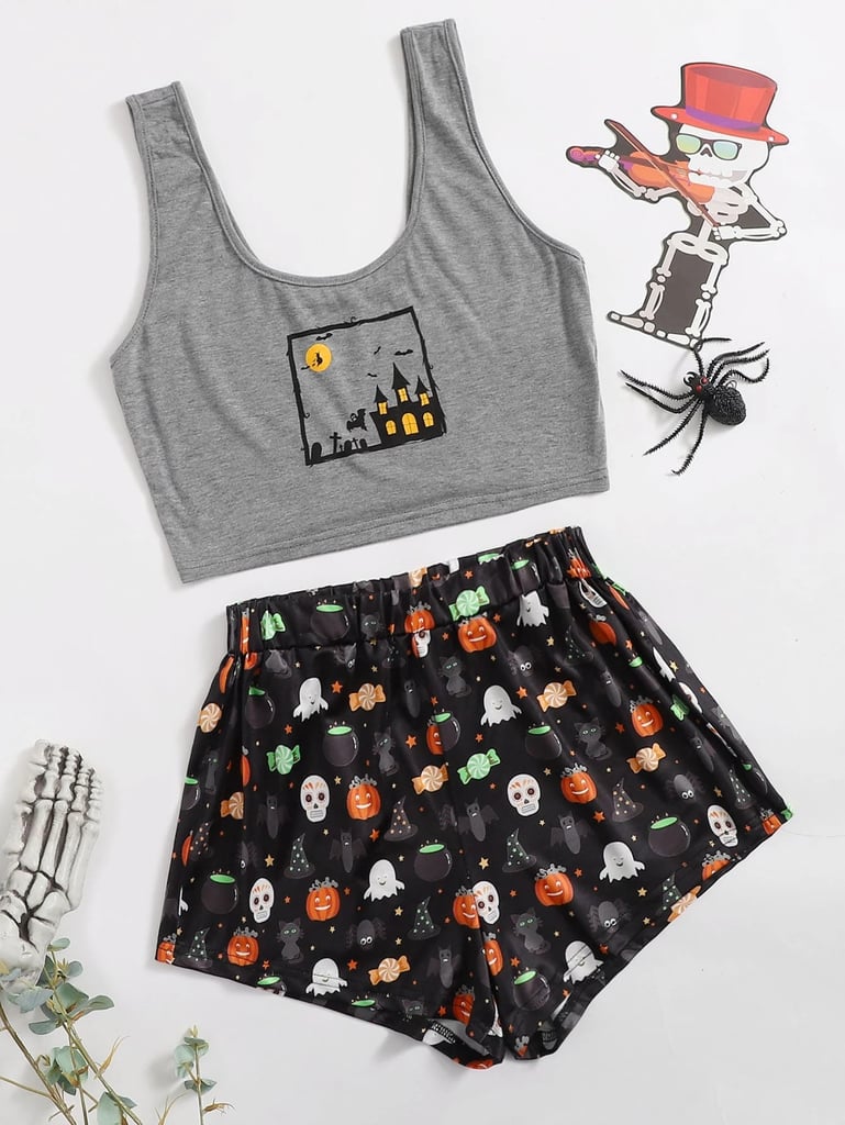 Halloween Print Pajama Set