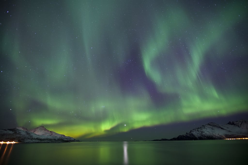 Gorgeous greens could be seen in Norway in March 2012.