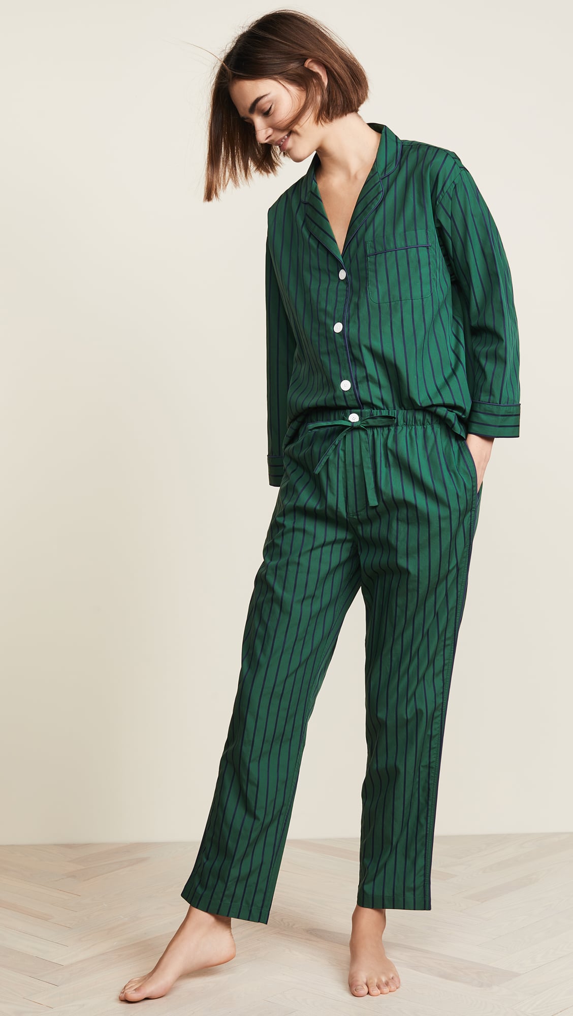 Sleepy Jones Marina Pajama Shirt and Pants | These 16 Adorable Pajamas Are  Just Another Excuse Not to Leave Your House This Winter | POPSUGAR Fashion  Photo 9
