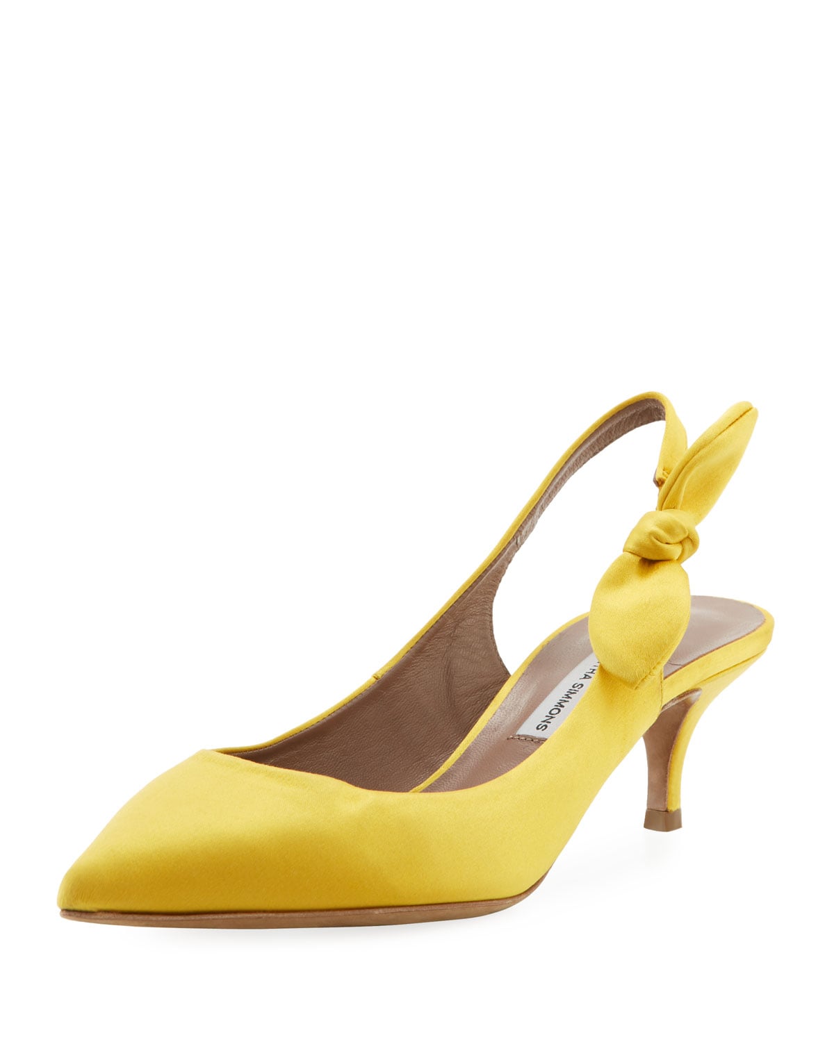 Yellow sling outlet back shoes