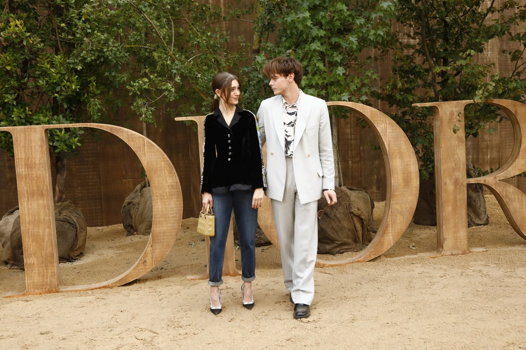 Natalia Dyer and Charlie Heaton at the Dior Show in Paris