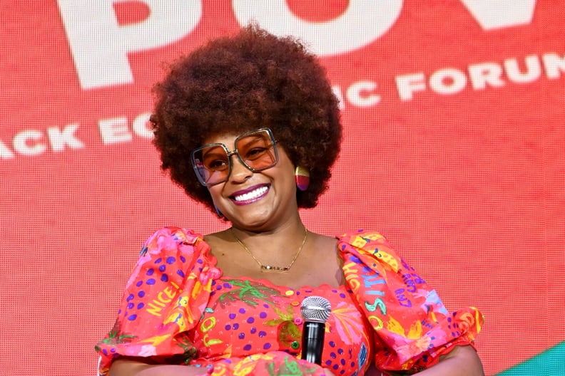 NEW ORLEANS, LOUISIANA - JULY 02: Tabitha Brown speaks onstage during the 2022 Essence Festival of Culture at the Ernest N. Morial Convention Center on July 2, 2022 in New Orleans, Louisiana. (Photo by Paras Griffin/Getty Images for Essence)