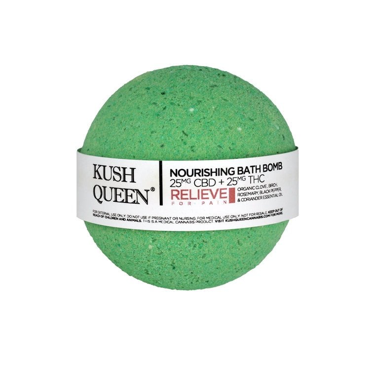 Kush Queen "Relieve" CBD-Infused Bath Bomb