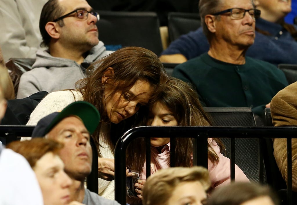 Katie Holmes and Suri Cruise at Basketball Game March 2016
