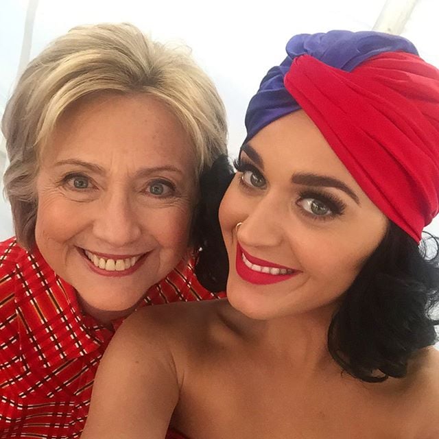 Katy Perry at Hillary Clinton Rally October 2015