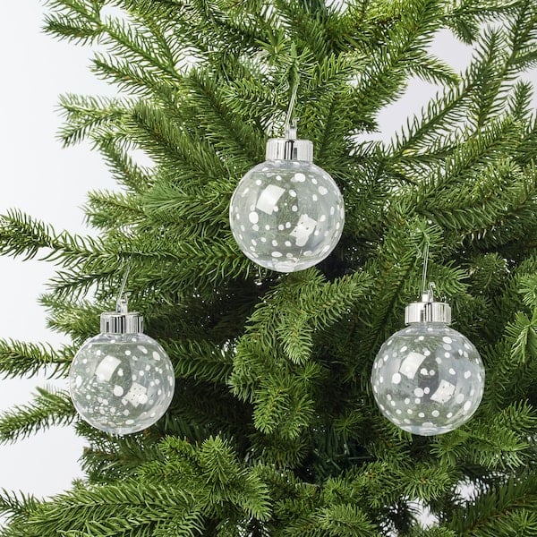 Vinterfest Clear Dotted Ornaments