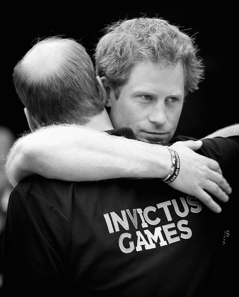 They shared a hug at the Invictus Games in 2014.