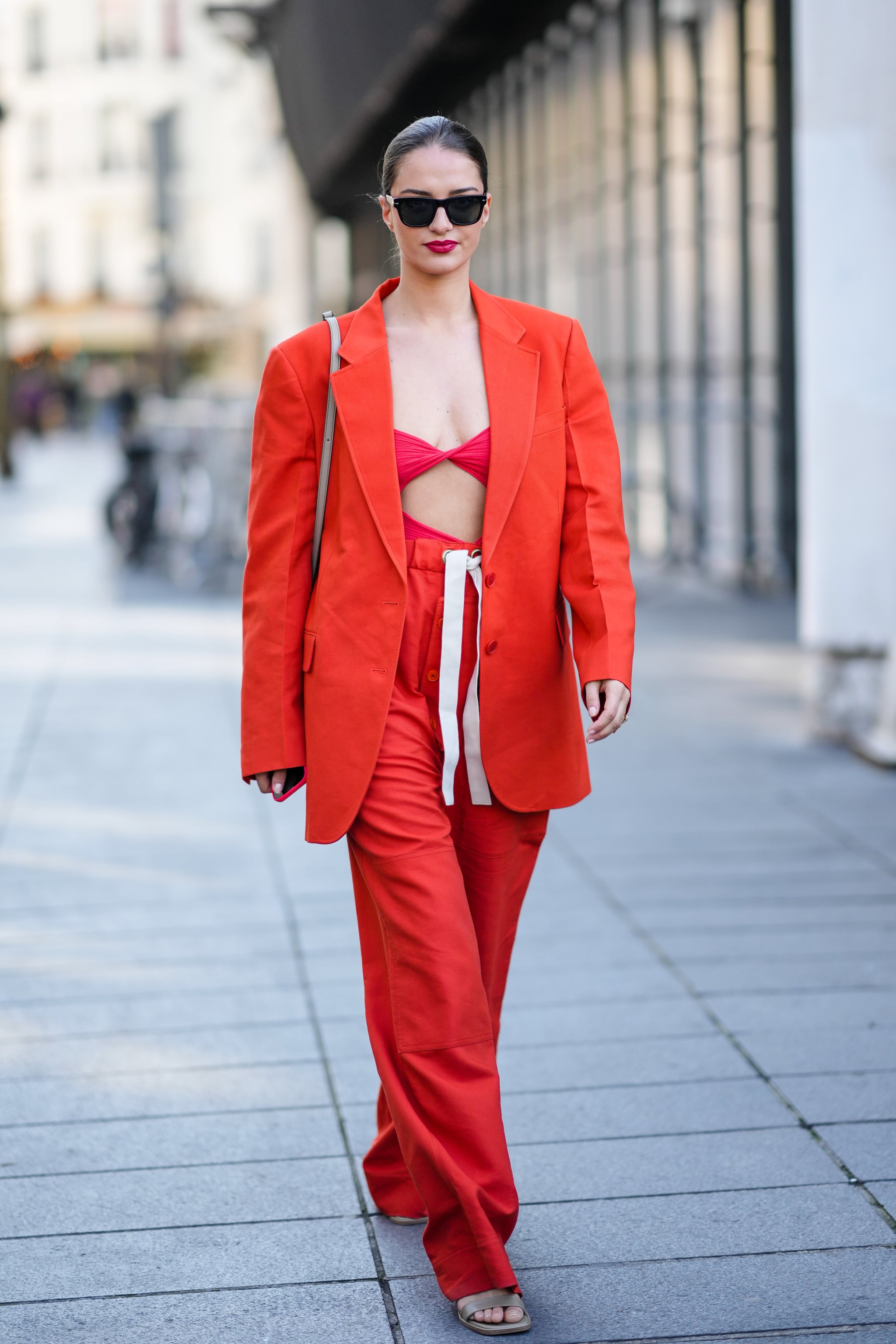 July 4 Outfit Idea: All Red | 21 Chic but Subtle Ways to Wear Red, White,  and Blue on July 4 | POPSUGAR Fashion Photo 11