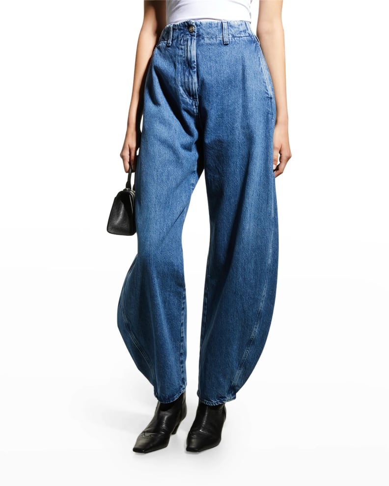 Tapered-Leg Ankle Jeans