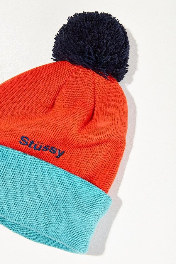 Stussy Helvetica Pompom Beanie