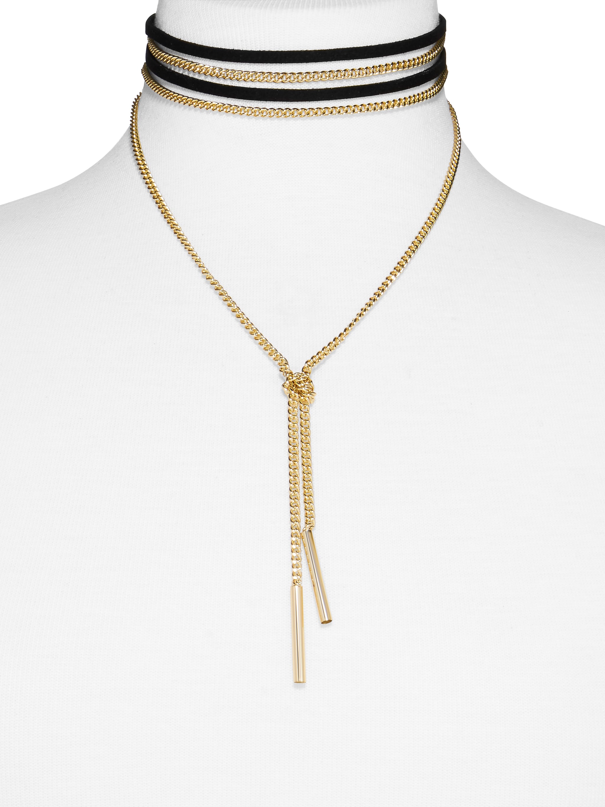 Target Chain Wrap Choker Necklace 