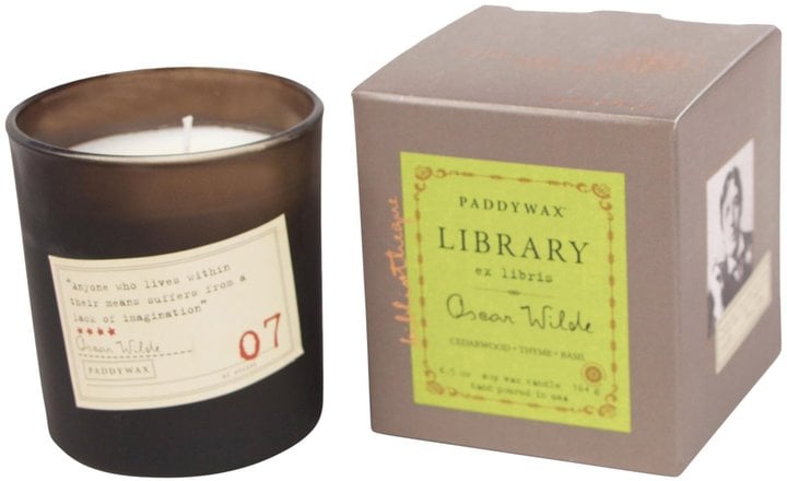 Paddywax Library Collection Jar Candle, Oscar Wilde ($23)