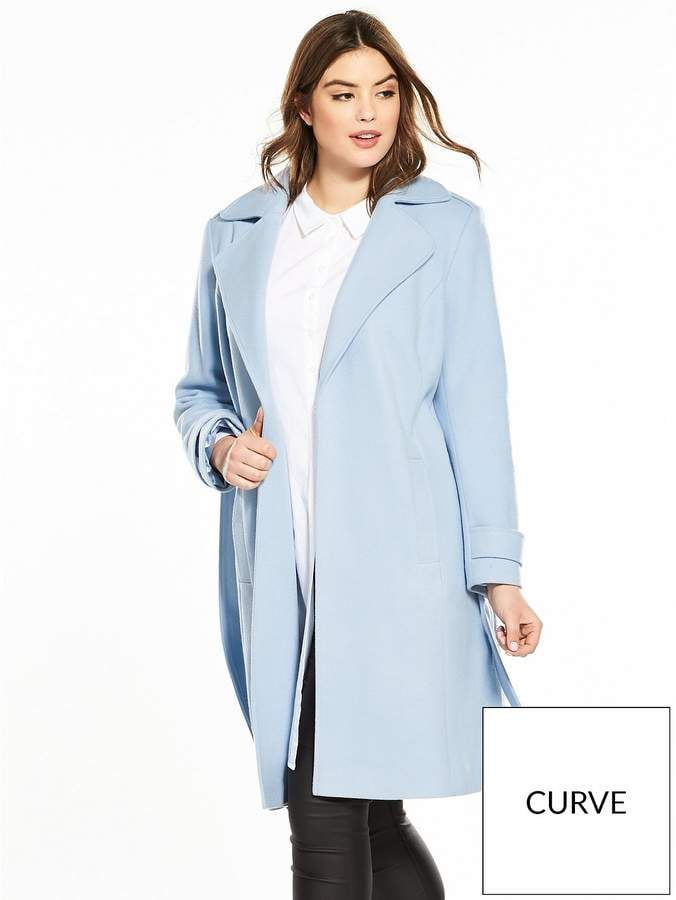 V By Very Curve Wrap Belted Coat