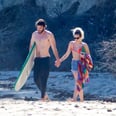 Miley Cyrus and Liam Hemsworth Hold Hands on the Beach After His Shirtless Surf Session