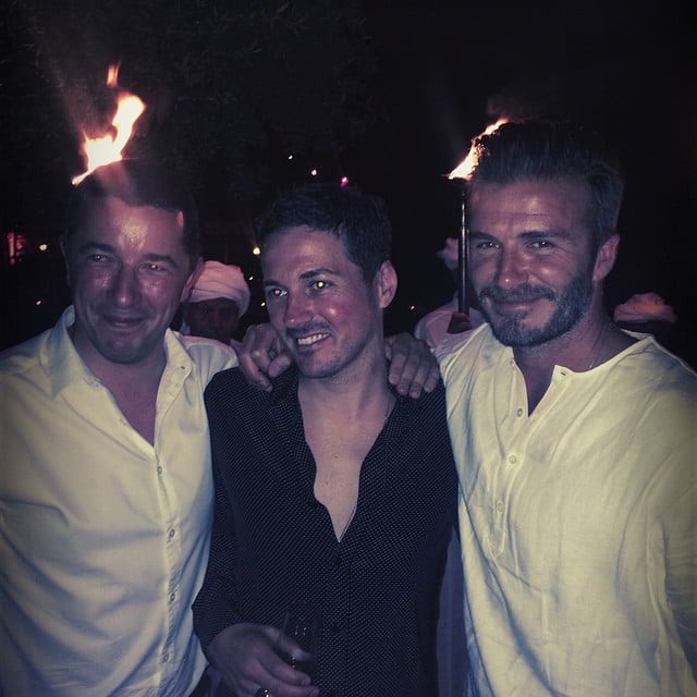 Liv Tyler snapped a photo of her fiancé Dave Gardner with the birthday boy.