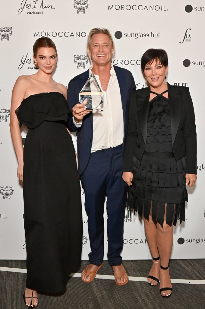 Kendall and Kris Jenner With Russell James at the Daily Front Row Awards