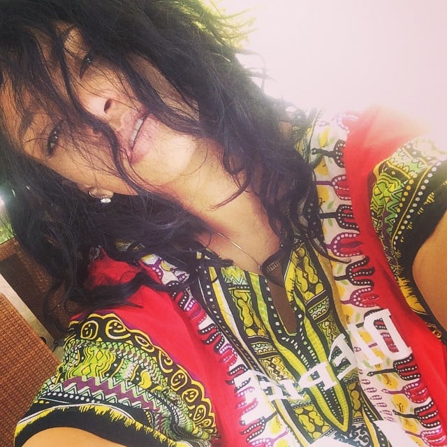 Rihanna rocked the messy hair look with no worries.
Source: Instagram user badgalriri