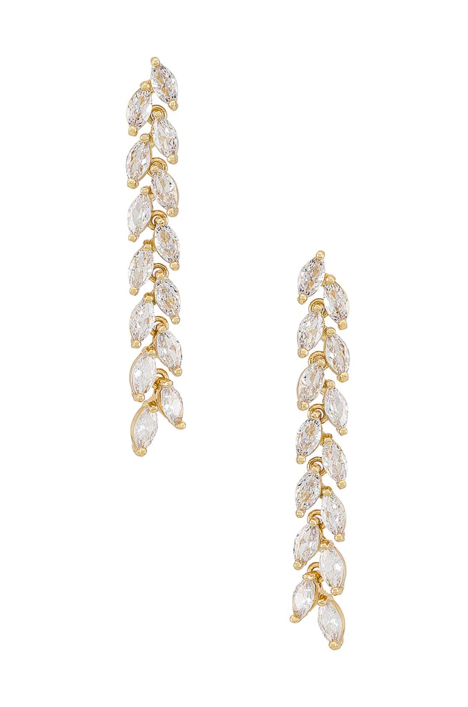 Chandelier Wedding Earrings: SHASHI Jadore Drop Earring in Gold