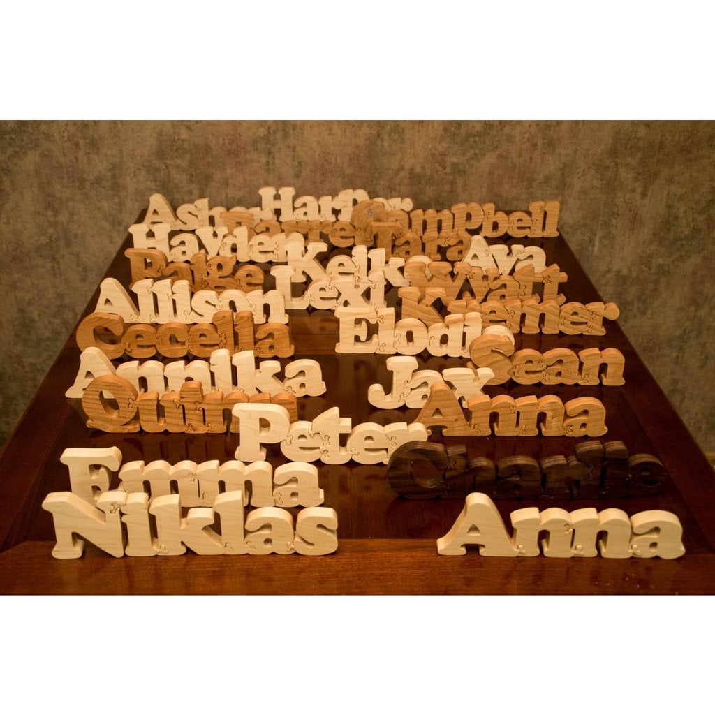 personalized wooden name puzzle