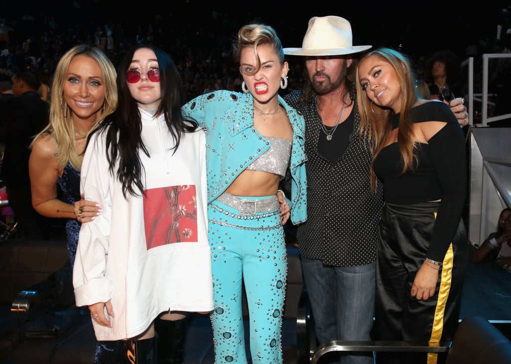 The Cyrus Clan United at the MTV VMAs (2017)