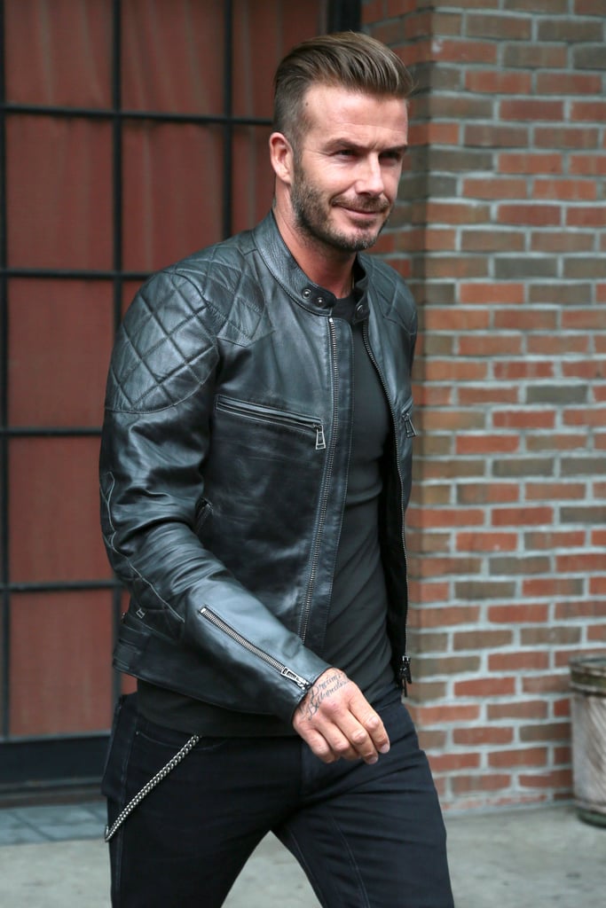 David Beckham headed out of his NYC apartment on Tuesday.