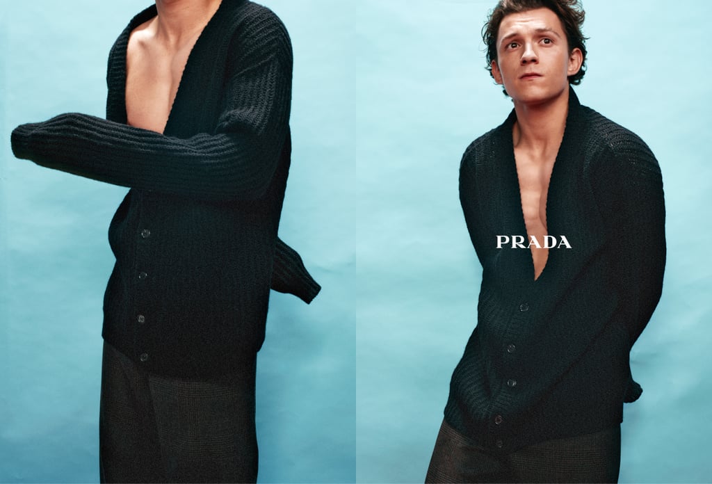 Tom Holland Models For Prada's Spring/Summer 2022 Campaign
