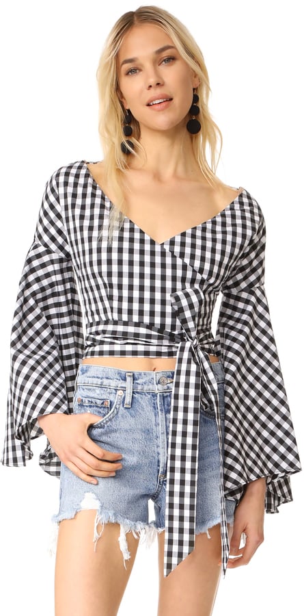 Fame and Partners Gingham Top