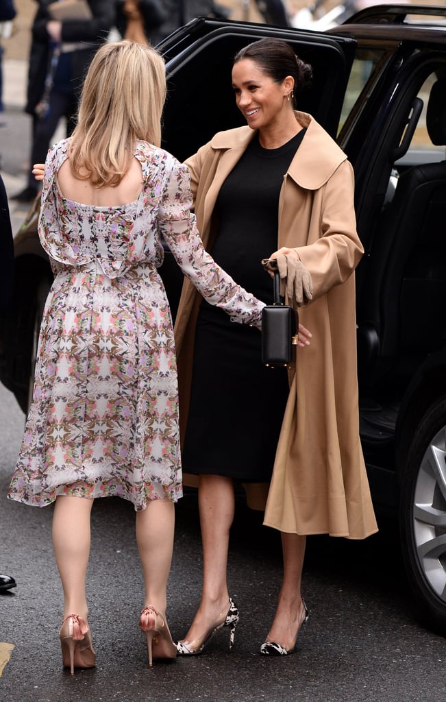 Meghan Markle Cow Print Gianvito Rossi Shoes January 2019