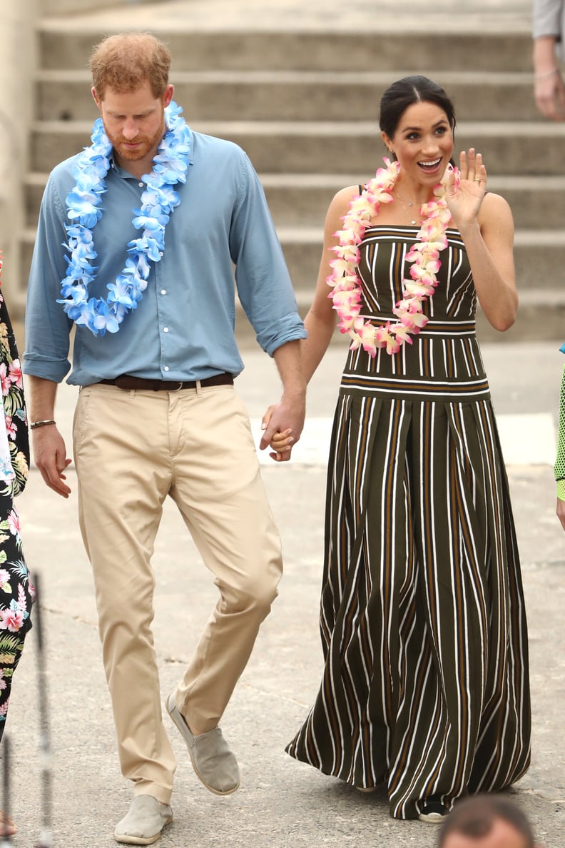 Meghan Wore a Martin Grant Maxi Dress For a Beach Day in Sydney