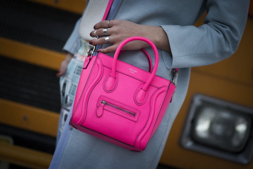 We have a serious crush on this little pink Céline. | Best Street Style ...