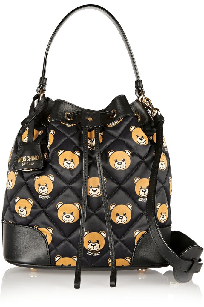 Moschino Printed Quilted Bucket Bag ($895)