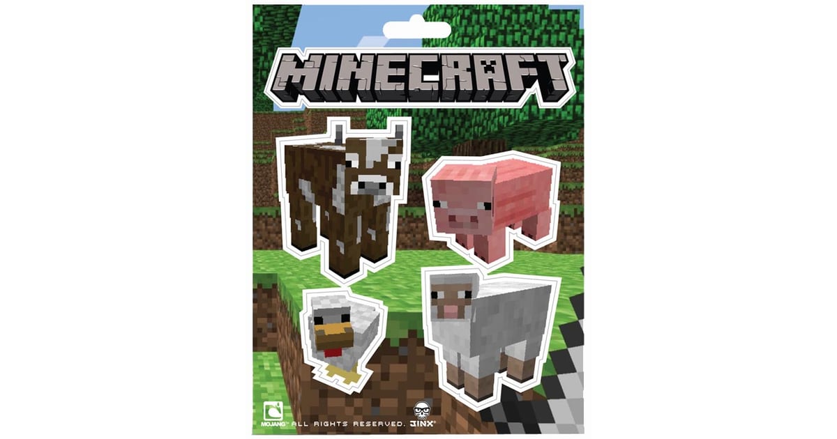 Minecraft Animal Stickers | Minecraft School Supplies | POPSUGAR Family