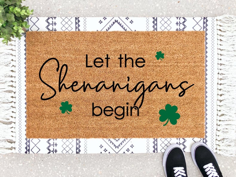 St. Patrick's Day Shenanigans Door Mat