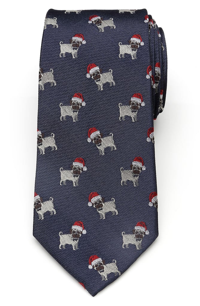 For the Office: Cufflinks, Inc. Santa Pug Silk Tie