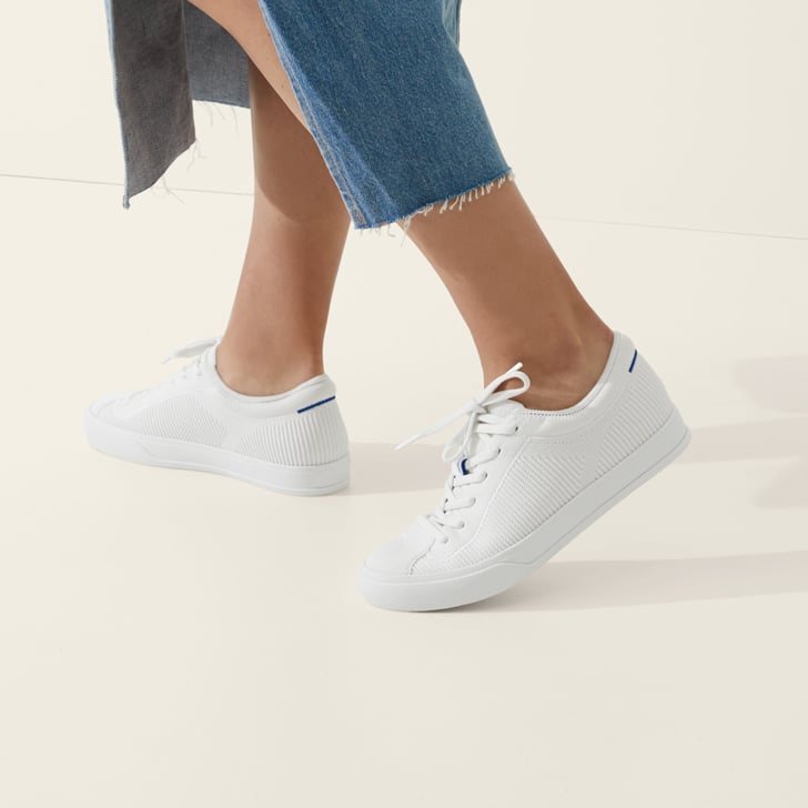 Rothy's Lace-Up Sneakers in Bright White | Rothy's Sneakers Review ...