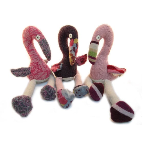 Cate and Levi Handmade Flamingo Stuffed Animal