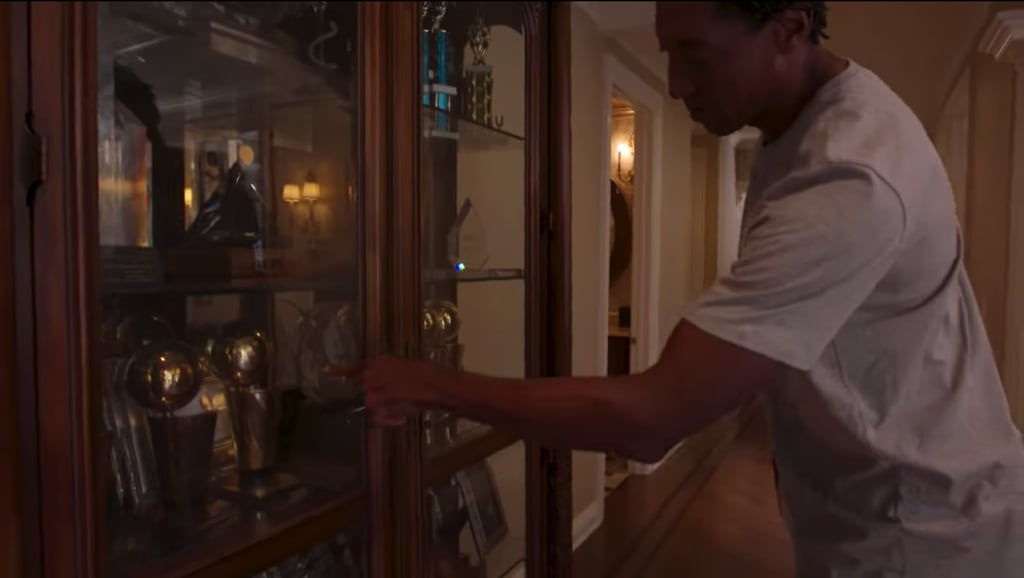 The home of an NBA player wouldn't be complete without a trophy case, right? In addition to six NBA championship titles, MVP trophies, and "a couple" ESPY awards, Pippen's case also displays items his kids have earned — how sweet!