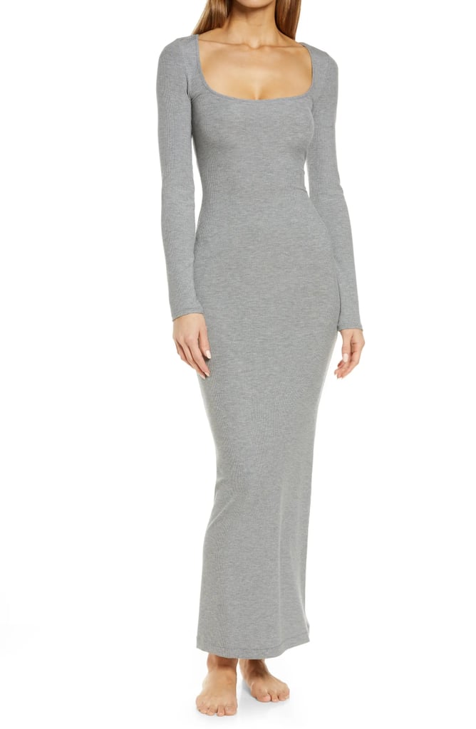 Best Fashion Gift: Skims Lounge Ribbed Long Sleeve Maxi Dress