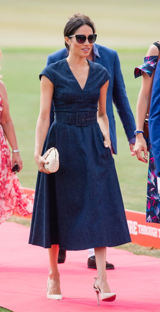 Meghan Markle Denim Carolina Herrera Dress