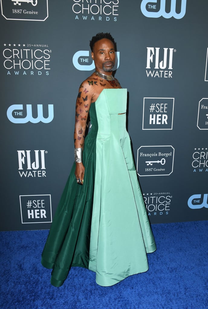 Billy Porter's Butterfly Tattoos at Critics' Choice Awards