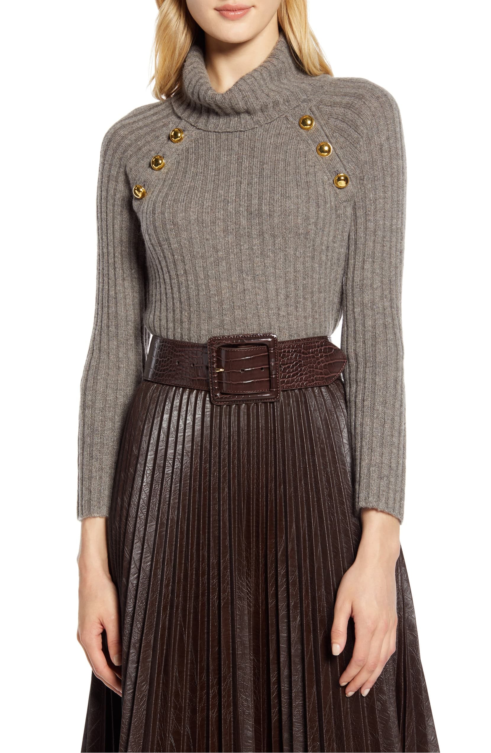 halogen turtleneck sweater