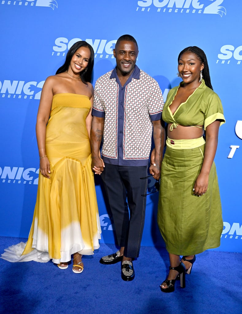 Idris Elba Attends Sonic the Hedgehog 2 Premiere With Family