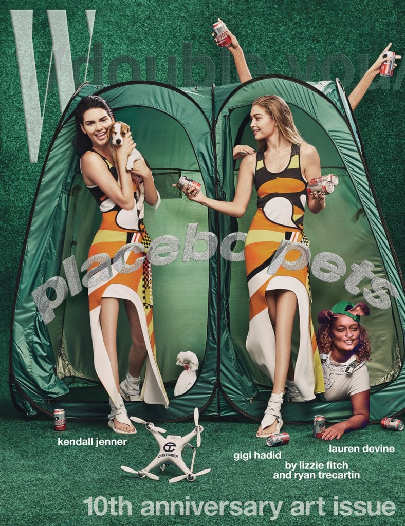 When She and Kendall Appeared Together in W Magazine's 10th Anniversary Art Issue