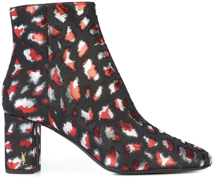 Saint Laurent Jacquard LouLou Ankle Boots