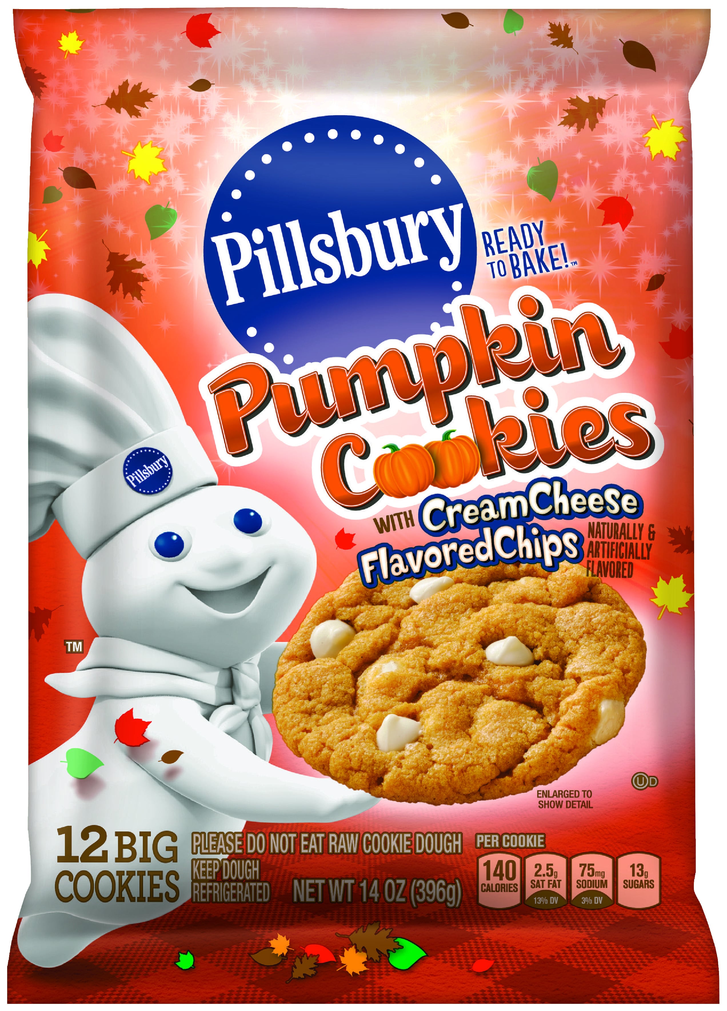 Pillsbury's Pumpkin Cookies Are Filled With Cream Cheese Chips, So We Know  What We're Baking Later